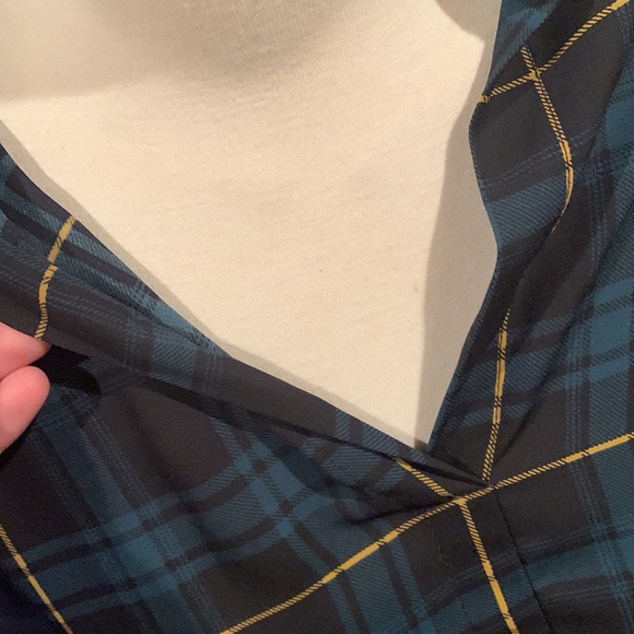 Forever 21 Plaid Sheer Top - Picture 6 of 11